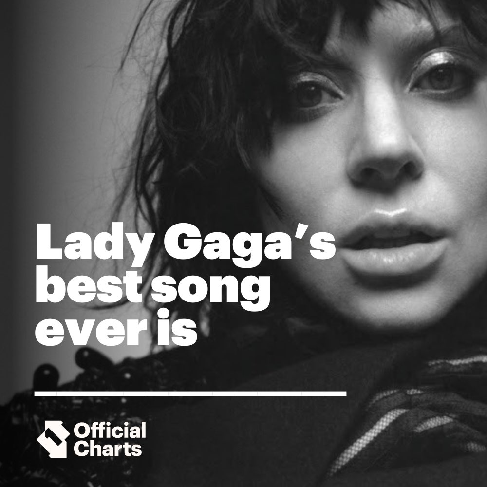 officialcharts's tweet photo. To celebrate #LadyGaga’s (@ladygaga) #MAYHEM announcement, we want to know…

What’s Gaga’s best song ✨ever✨?

No pressure 😬 #LG7 https://t.co/Tfi3PwE76Q