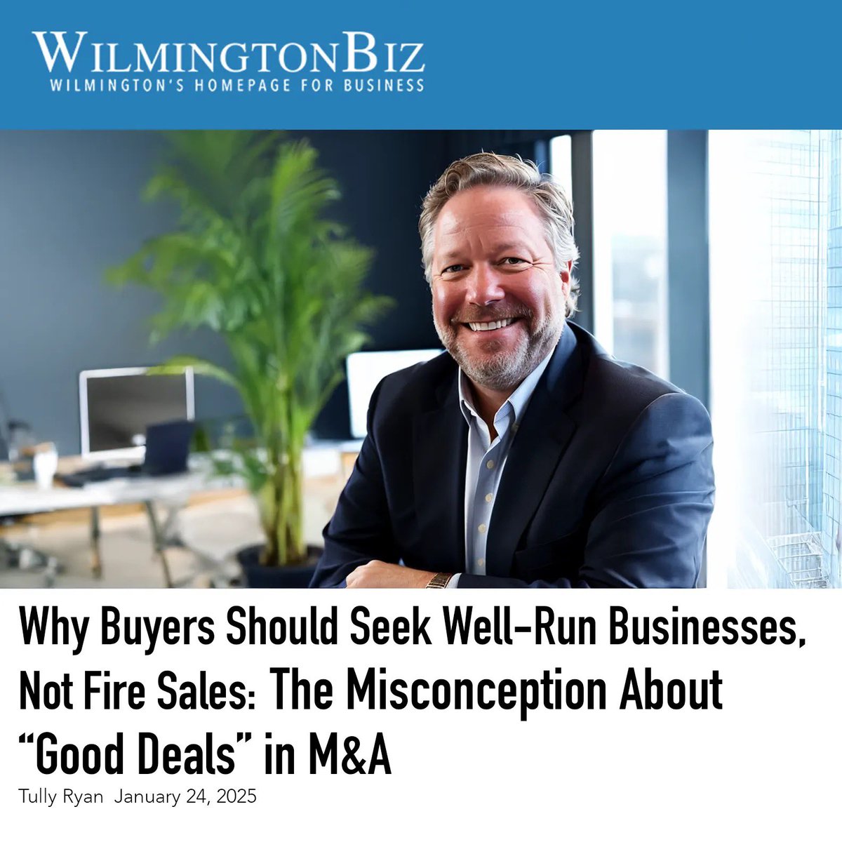 Buying a business? Don’t confuse ‘cheap’ with ‘good.’ Fire sales may cost less, but well-run businesses deliver sustainable growth. #MergersAndAcquisitions #BusinessGrowth #StrategicBuyers #M&amp;A 

wilmingtonbiz.com/insights/tully…