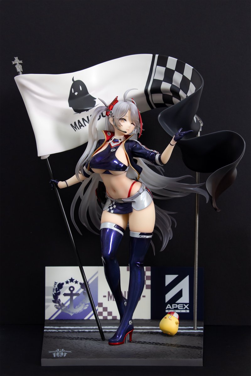 ShojoFigure's tweet photo. At last, Azur Lane waifu Prinz Eugen Final Lap version acquired. First saw her at Comic Fiesta 2024 but didn't want to buy her there on impulse, now here she is!

Hi-res: https://t.co/bpvc6kQ4Jq

#AzurLane #PrinzEugen #ApexToys https://t.co/FJ7JBzh75Q