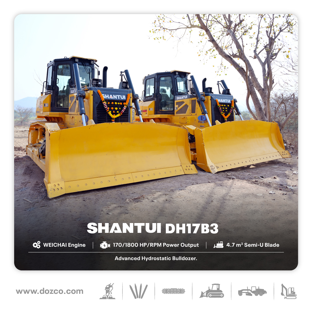🔑 2 Units of Shantui DH17B3 Hydrostatic Dozers have been successfully delivered to <a href="/NavayugaECL/">Navayuga Engineering Company Limited</a> at Pune, Maharashtra for Pune Ring Road project under MSRDC. 🛣️

✅ Why Shantui DH17B3 is a smart choice?

⚡ Powerful Engine | 💪🏻 Durable Performance | 👷🏻‍♂️ Operator-Friendly Design