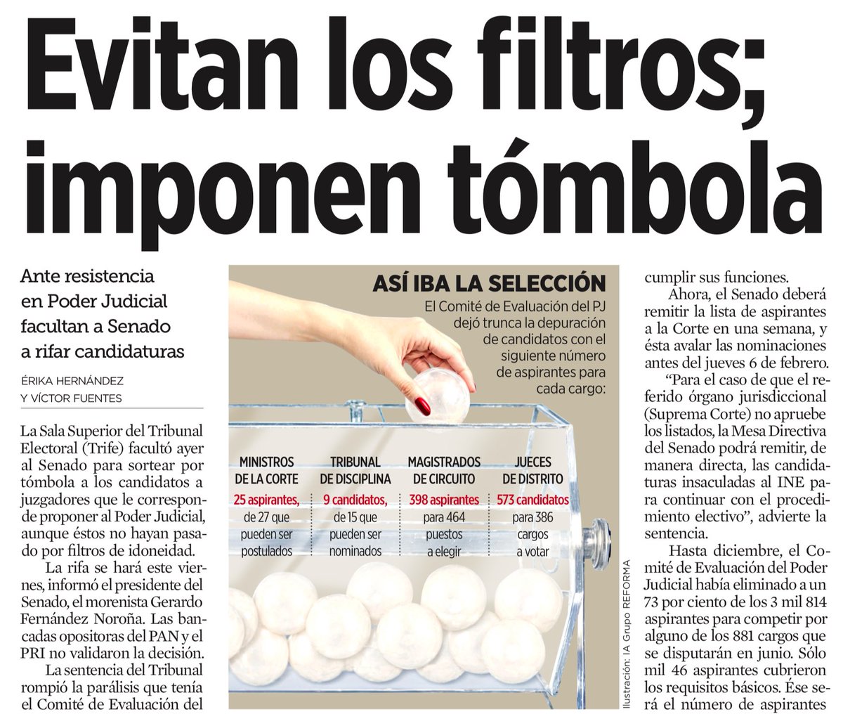 JoseMarioMX's tweet image. El Comité del Poder Judicial renuncia, una suspensión judicial no se respeta, y ahora proponen una tómbola para designar jueces, magistrados y ministros. Esto es la demolición del Estado de Derecho. Si las órdenes judiciales se ignoran y el mérito se sustituye por azar, ¿qué…