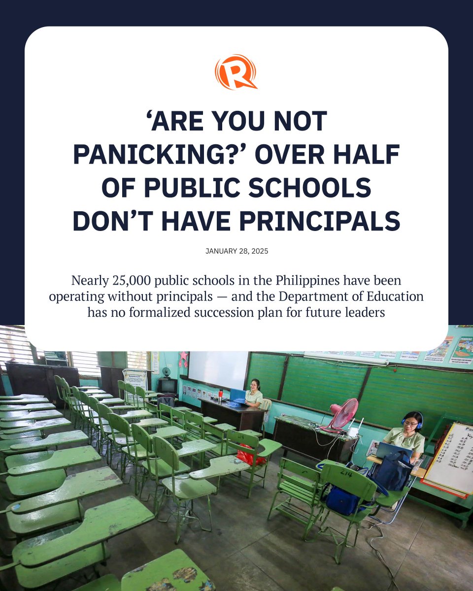 rapplerdotcom's tweet photo. Part of the problem lies in the limited pool of potential school principals, as EDCOM 2 flagged “the low passing rates and inconsistent delivery of the National Qualifying Examination for School Heads (NQESH).” https://t.co/jqiF6VPj4J https://t.co/iKhu7FdOBO