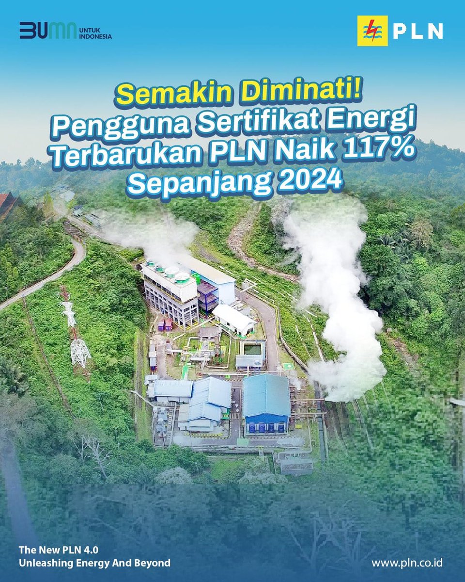 heyking_xone's tweet photo. Hingga 2024, 7.354 pelanggan memilih REC untuk mendukung keberlanjutan global
#PLNuntukIndonesia https://t.co/GU3I09V9lv