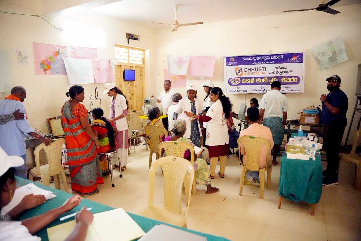 Dhrusti_EyeCare's tweet photo. #FREEEYECAMP at GADIMOGA on January 26th Sunday 2025 - Successfully Held - #DHRUSTIEYEHOSPITALKAKINADA in Association with #RelianceIndustriesLimited - Place:  Z.P.H. School, #Bairavapalem 
Total Patients Screened - 323
Spectacles Delivered - 265
Surgeries Done - 38
#DrNMadhuri https://t.co/JU9qz1xmSC