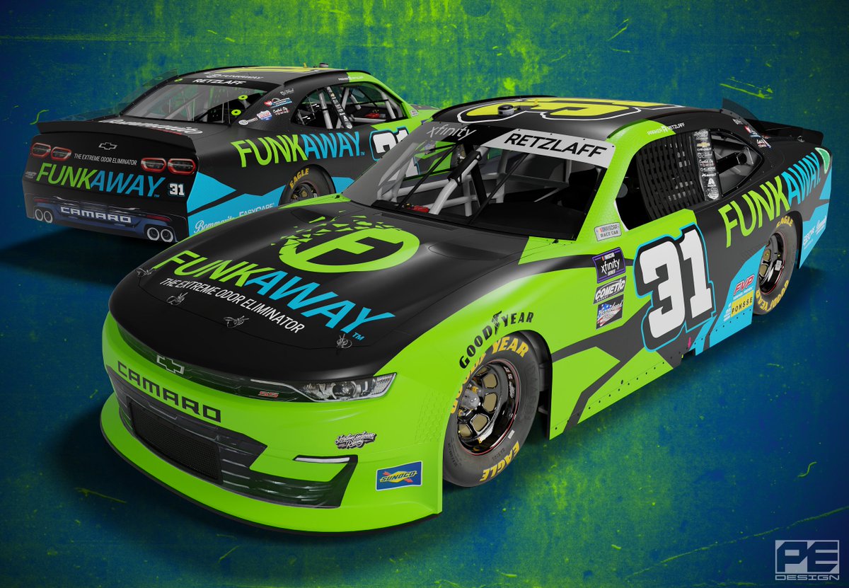 pestebandesign's tweet photo. One more Funkaway design that I made back in 2023.
#funkaway #nascar https://t.co/t5fBJu9OcA
