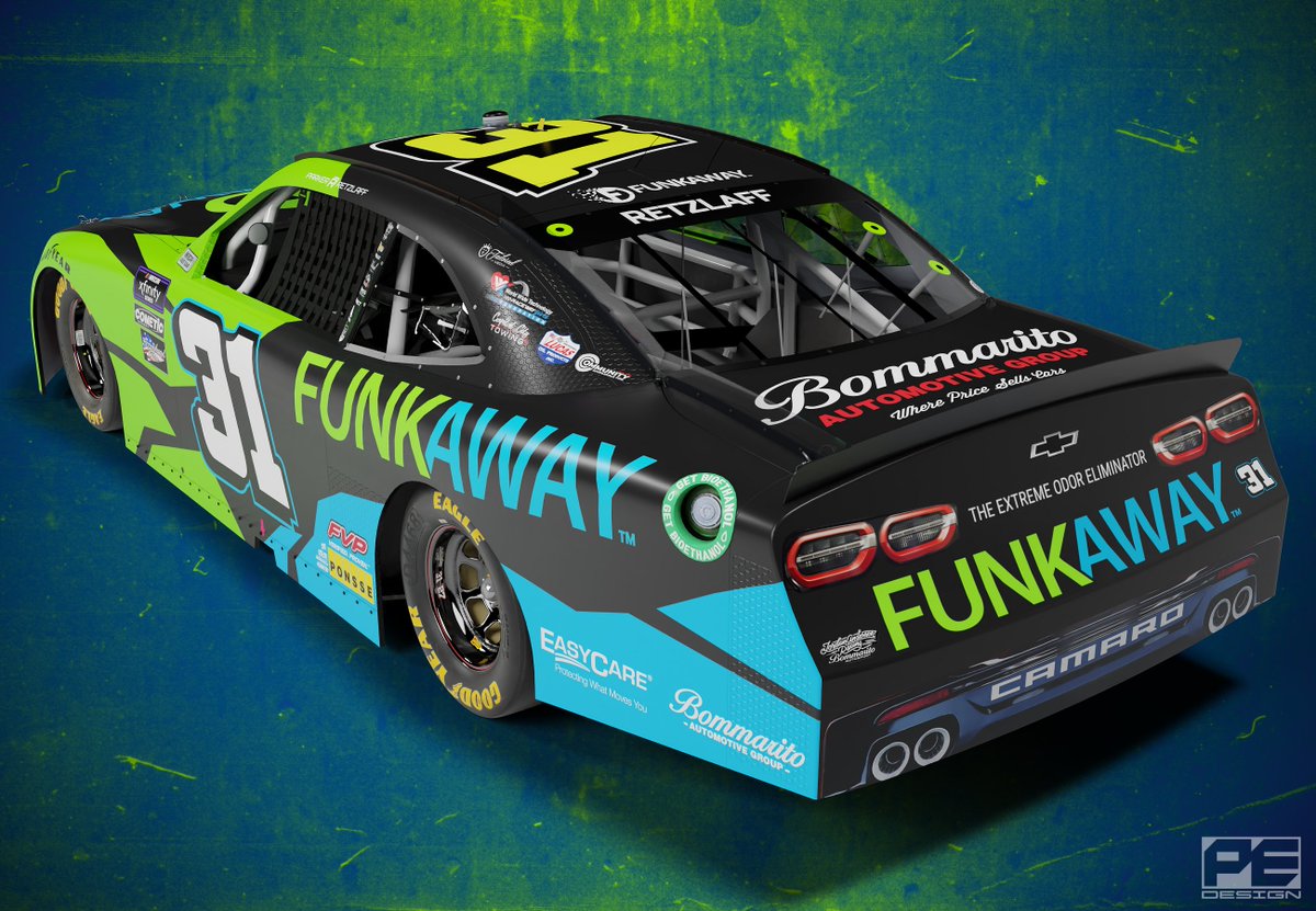 pestebandesign's tweet photo. One more Funkaway design that I made back in 2023.
#funkaway #nascar https://t.co/t5fBJu9OcA