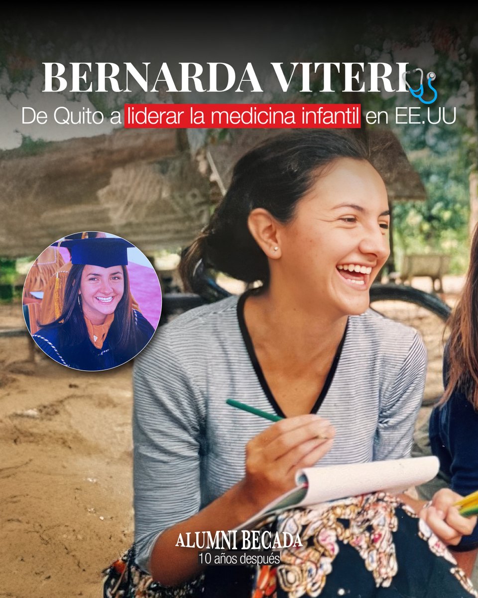 USFQ_Ecuador's tweet photo. #10yearslater | Ciencia con propósito: el impacto de una Alumni USFQ🧬🐉
Con esfuerzo y pasión por la salud y la investigación, Bernarda Viteri ha logrado grandes hitos en su carrera.🔬

Descubre su historia que inspira y transforma vidas en el mundo de la salud✨

#USFQAlumni https://t.co/PU64IM2gTC