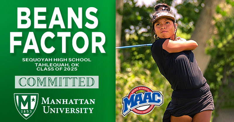 Congrats to Sequoyah High School golfer Beans Factor, who has committed to Manhattan University, a private Division I university located in the Bronx.