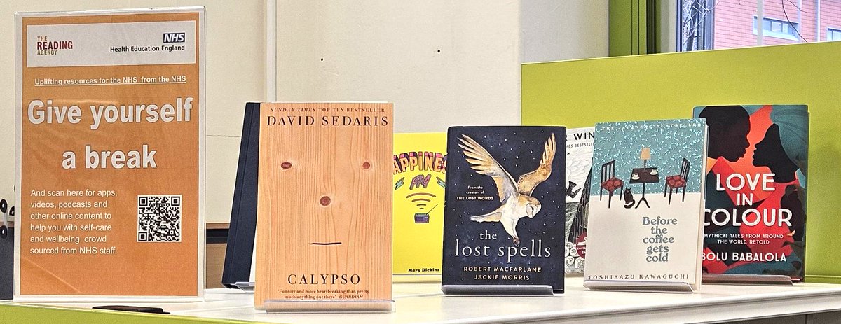 Do you need some uplifting? We have a collection of books, podcasts and videos to help you with self care, crowd sourced from NHS staff. Come down to the library to borrow a book or check out our online resources here: tinyurl.com/wunzhzv8