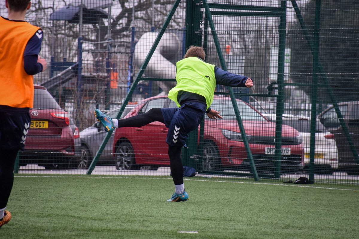 YCFCAcademy's tweet photo. 💪 Working hard ahead of tomorrow's trip to South Shields.

#YCFC 🔴🔵 https://t.co/a1ckX03NFD