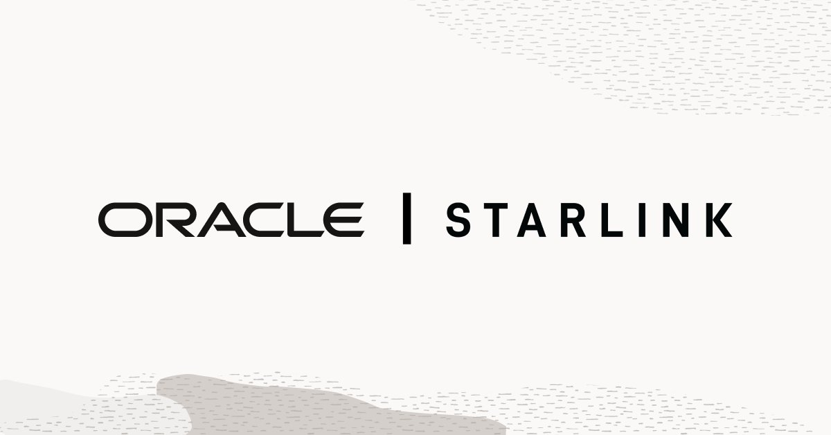 We are excited to work with <a href="/Starlink/">Starlink</a> to provide our industry cloud application customers with reliable satellite connectivity from nearly anywhere. social.ora.cl/6012xTALg