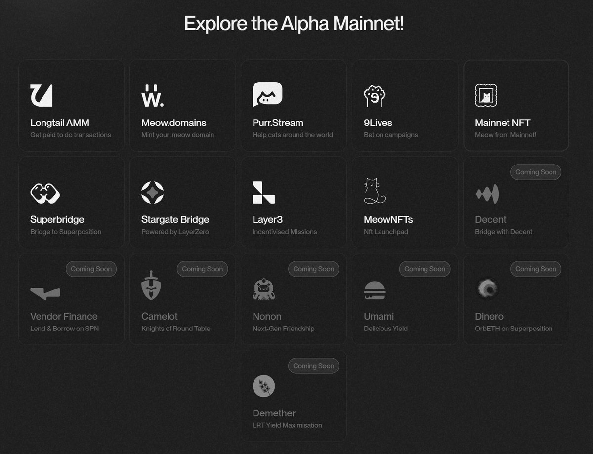 The Superposition Ecosystem is growing day by day 🖤🤍

Here is a highlight of some of our partners, who have already launched or are launching soon!

Let’s dive in 👇