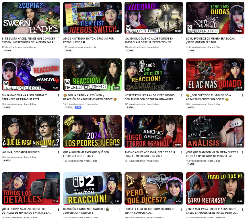 raquel_cdc's tweet photo. ¡Pues se me está quedando un canal de YouTube muy bonico! Si os apetece seguirme, os lo agradeceré un montón. Ahora subo vídeos todos los días. Of course, videojuegos. ¡Gracias! ❤
https://t.co/vKcwxpWxgr https://t.co/PYlltLpg8b