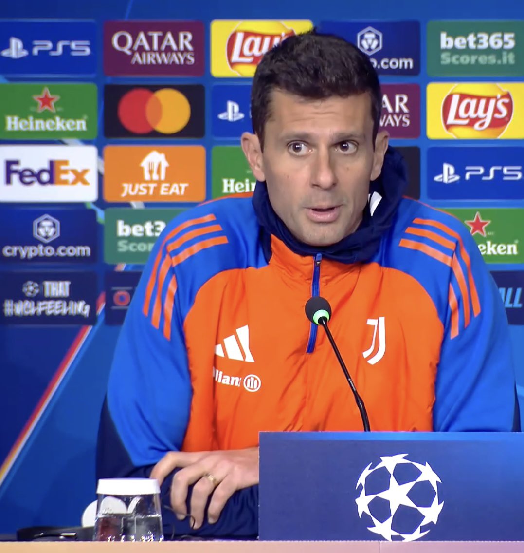 juvefcdotcom's tweet photo. ‼️🚨🎙️Thiago Motta: “Cambiaso won't be there tomorrow, he had this problem with his ankle in the last few weeks and at the moment he doesn't feel 100%.”
#JuveSLB #UCL #Juvelive https://t.co/XOQ8PZY47d