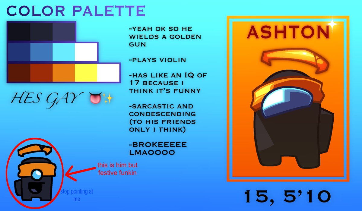 NewAccCheckBio's tweet image. new reference sheet !!!! 

thank you @/den4su for heavily helping on the color palette, appreciate it a ton !!!!