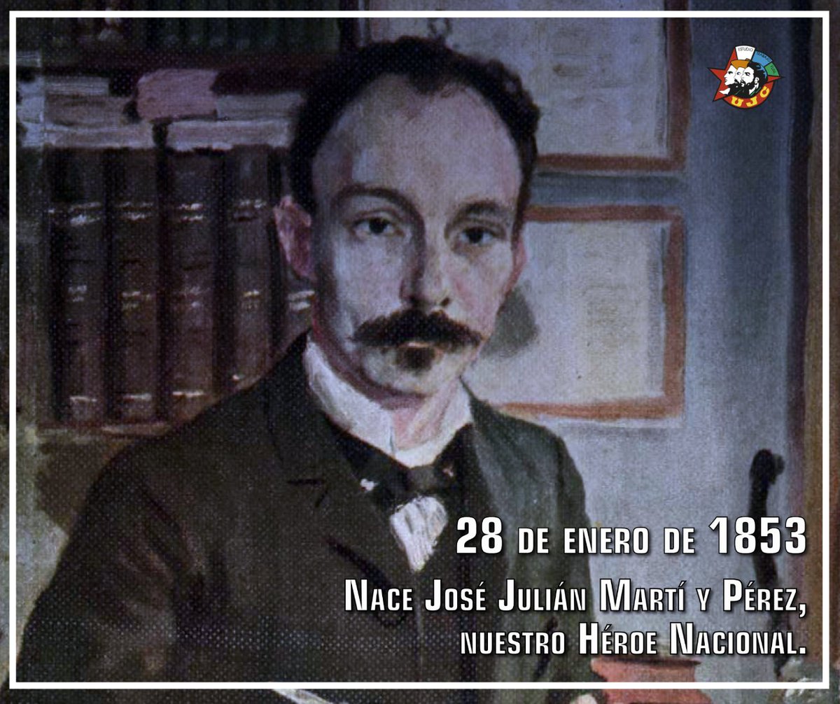 UJCdeCuba's tweet photo. ¡Buenos días juventud 🇨🇺!

Recordamos hoy al más universal de todos los cubanos, nuestro Héroe Nacional José Martí en su natalicio.
#SiempreJoven 
#UJCdeCuba 
#Cuba 
@MeyvisEstevezE https://t.co/I4snCBZpPM