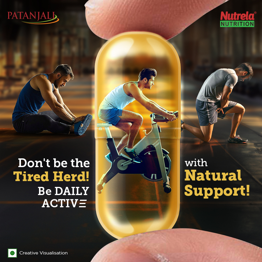 NutrelaN's tweet image. Still tired after a little hustle? Break free from the tired herd with Nutrela Nutrition's Daily Active! A 6-in-1 formula for heart, eyes, bones, brain, energy &amp;amp; immunity. Try it today!

#DailyActive #NutrelaNutrition #Patanjali #FeelMoreActive #BoostOfEnergy #PocketFriendly