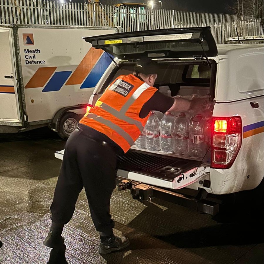 Meath County Council (@meathcoco) on Twitter photo <a href="/meathcivil/">Meath Civil Defence</a> was out in force last night delivering much needed water supplies to homes affected in the aftermath of #StormÉowyn.
A massive thank you to all Civil Defence volunteers for their ongoing efforts in difficult conditions. <a href="/meathcivil/">Meath Civil Defence</a> was out in force last night delivering much needed water supplies to homes affected in the aftermath of #StormÉowyn.
A massive thank you to all Civil Defence volunteers for their ongoing efforts in difficult conditions.
