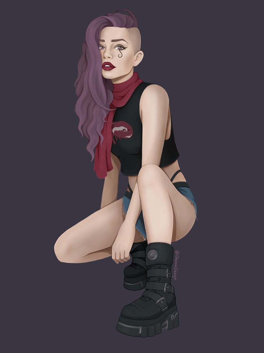 DassaDesign's tweet image. Another person's VtM character I drew over on Bluesky.
This one belongs to the St of a game I joined through the app too. They drew my character in return over there too!

#vtm #vampirethemasquerade #characterart #oc #toreador