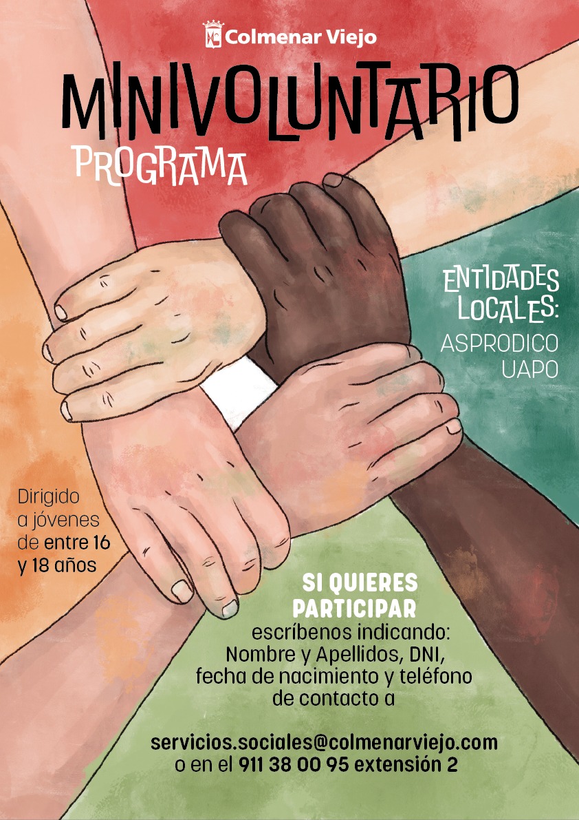 AytoColmenar's tweet photo. 🙋‍♀️🙋 Programa 'Minivoluntarios' para jóvenes entre 16 y 18 años

❤️👐 Los jóvenes visitarán entidades de #ColmenarViejo para conocer todas las actividades de sociales de voluntariado que se realizan en el municipio

ℹ️ Consulta el programa aquí:
https://t.co/d34W42AlZ7 https://t.co/UsQQzyKHDt