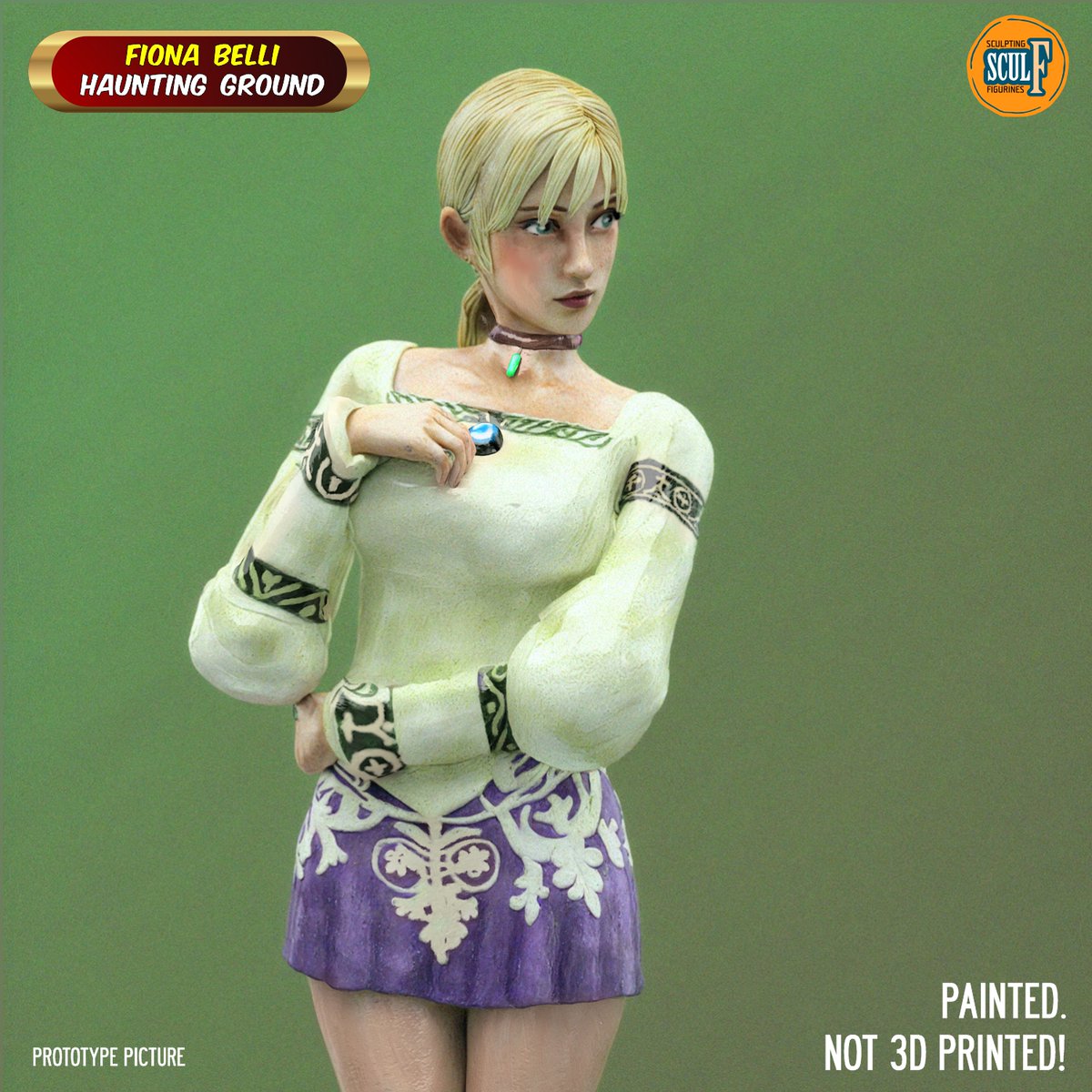 sculf80's tweet photo. Custom statue Fiona Belli & Hewie from the game Haunting Ground Available for order! #fiona #hewie #fionabelli #hauntingground #videogame #console #ps2 #playstation2 #playstation #character #statue #figure #figurine #custom #customstatue #clay #dog #survivorhorror #horrorsurvival https://t.co/a5LpXaedt7