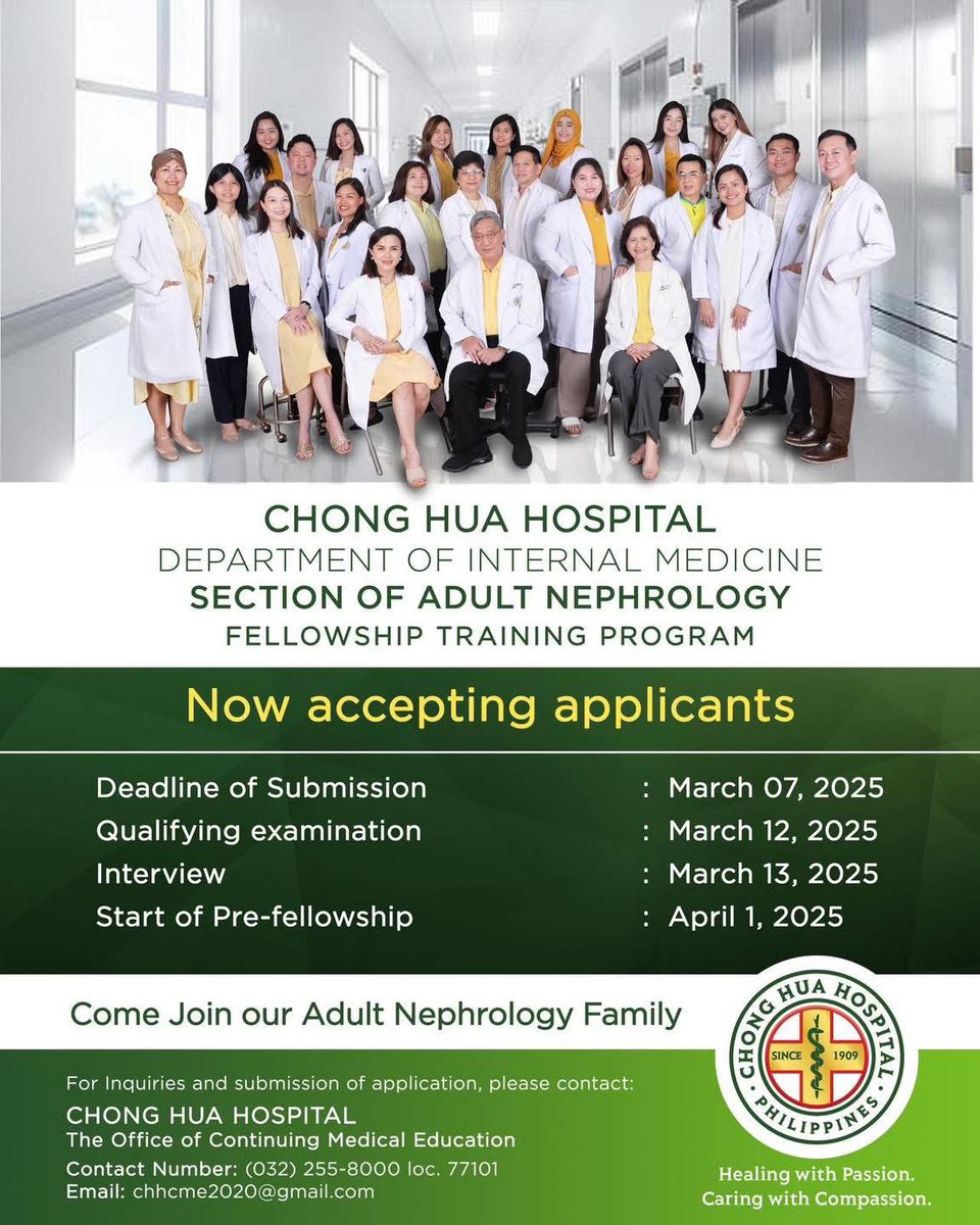 CHH_Nephrology's tweet photo. If you're looking for a sign, THIS IS IT!

We are now accepting applicants. Please see important dates below. https://t.co/g6puPzq9eu