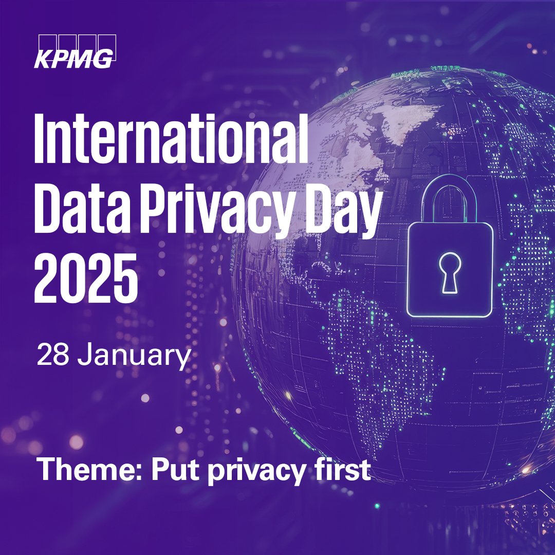 KPMGIndia's tweet photo. #DataPrivacyDay 🔐 | Let's take a moment to sharpen our focus on #onlinesecurity and ensure our #personaldata stays secured. In a world deeply immersed in digital interactions, let's #putprivacyfirst!
#dataprivacy #DPDPA #dataprotection https://t.co/TOosDc9gsw
