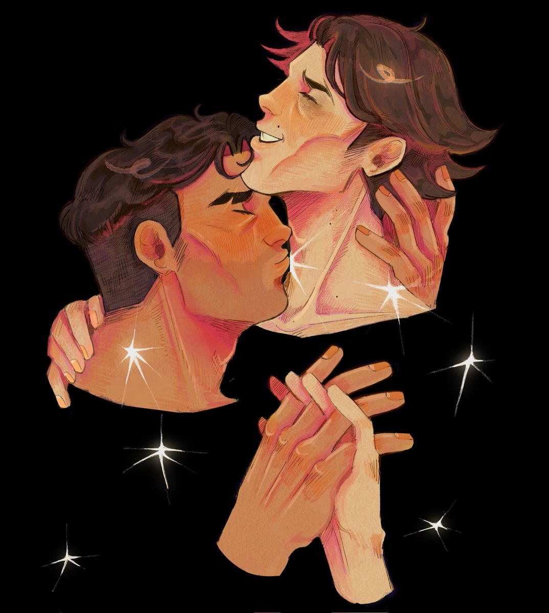 Valentine_q0's tweet image. star kiss 
#jayvik #arcane #sketch