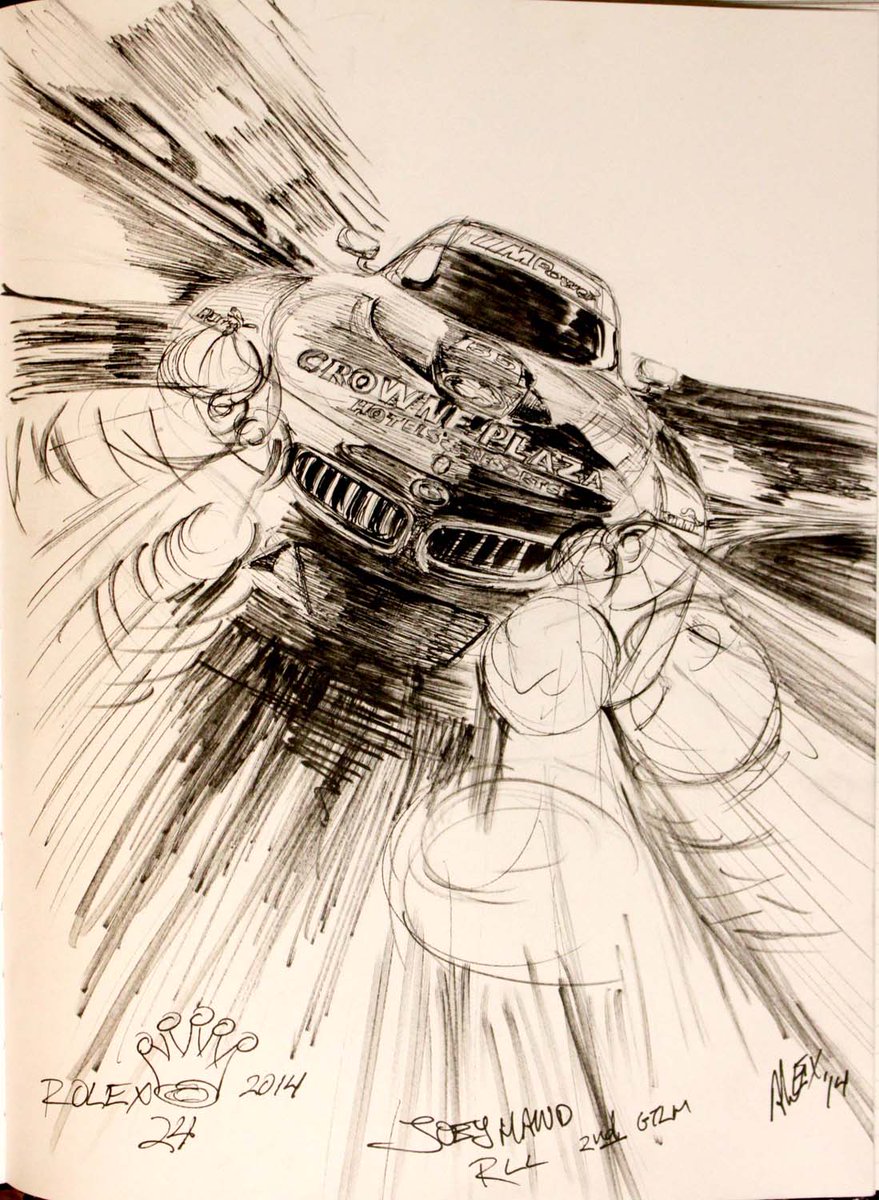 Morning sketches from the past.

#Rolex24atDaytona 
#IMSA