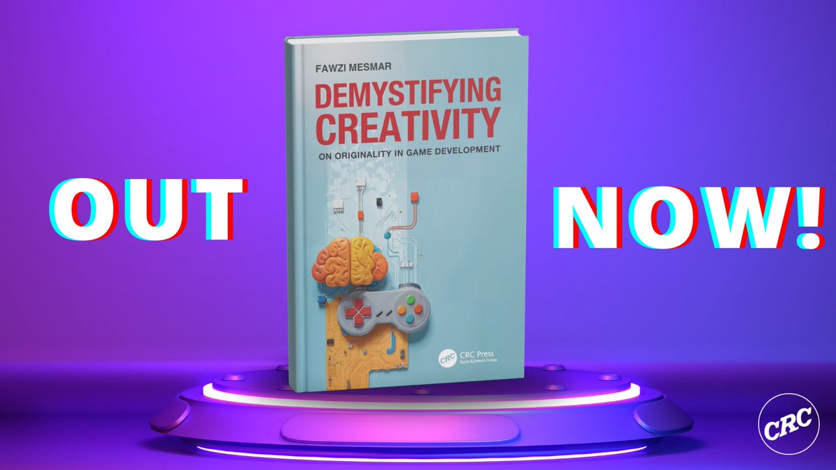 CRCPress's tweet photo. Demystifying Creativity is out now!🎮

A study of the psychology, neuroscience, and philosophy of creativity, originality, and inspiration viewed from the lens of a seasoned game developer. #GameDesign students - have you got your copy yet?

🔗https://t.co/yeCj7StC5r

@tandfSTEM https://t.co/mrmYRqIEIm