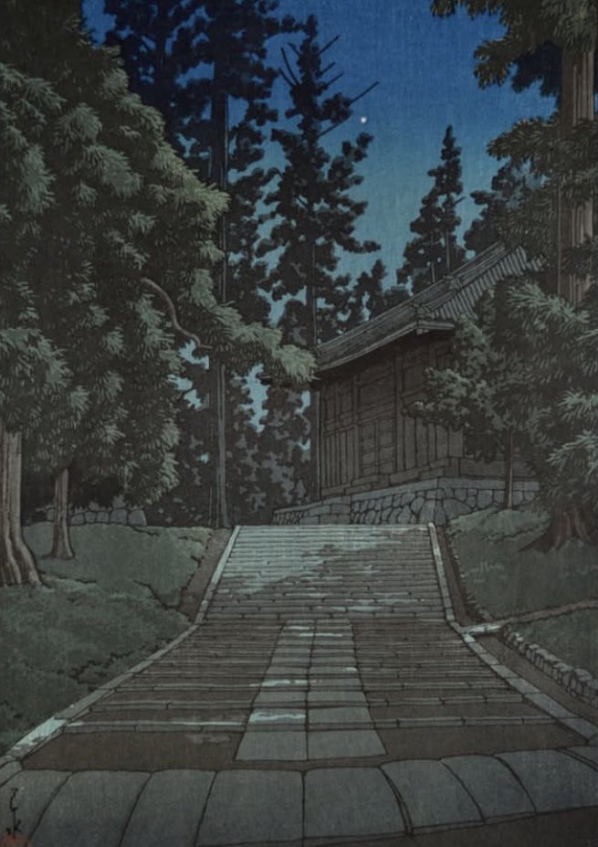 川瀬巴水《平泉中尊寺金色堂》