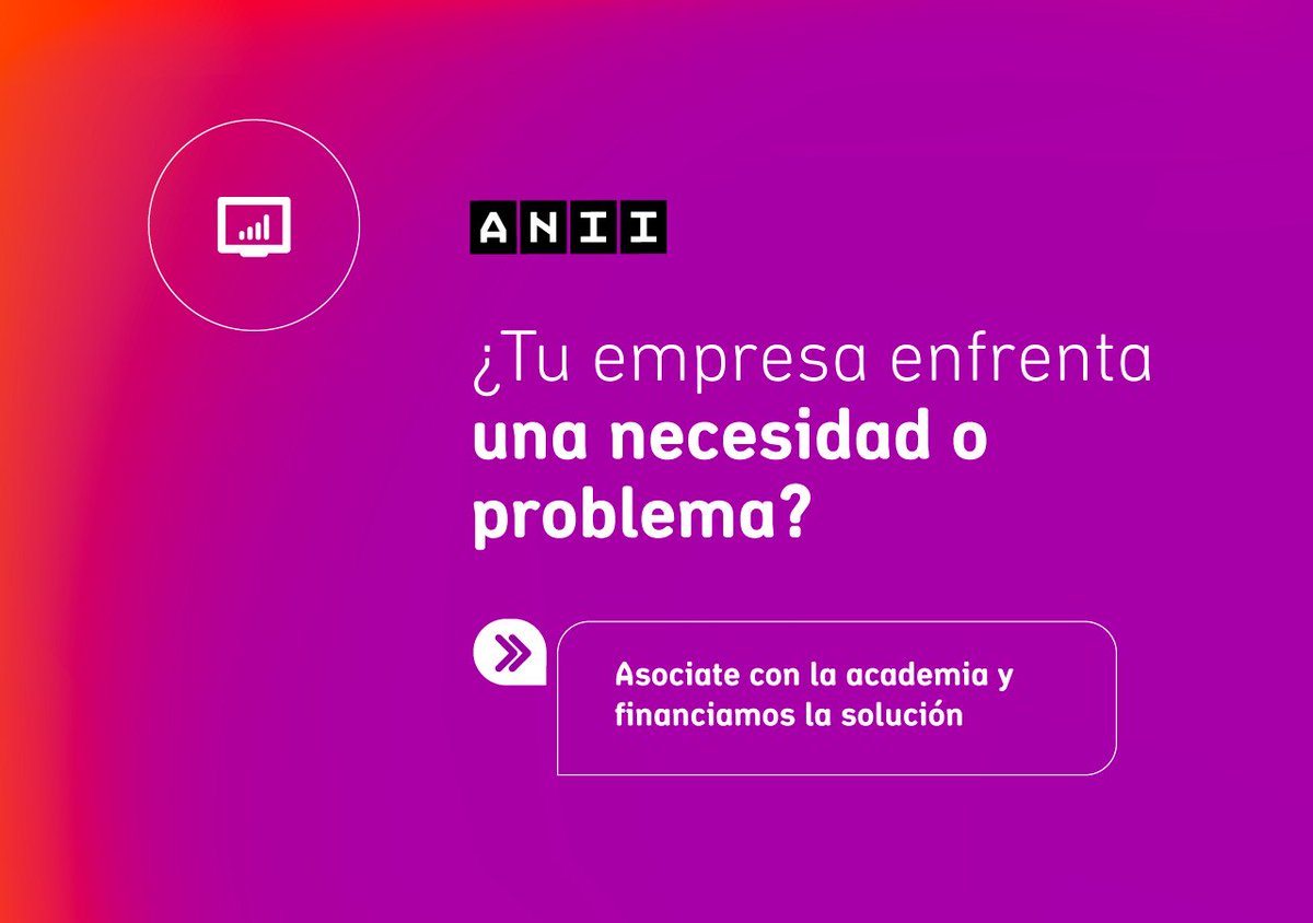 🤝 ARTICULACIÓN ACADEMIA + SECTOR PRODUCTIVO

Otorgamos fondos para el desarrollo de proyectos y soluciones entre el sector productivo y la academia.

+ info en anii.org.uy/apoyos/innovac…