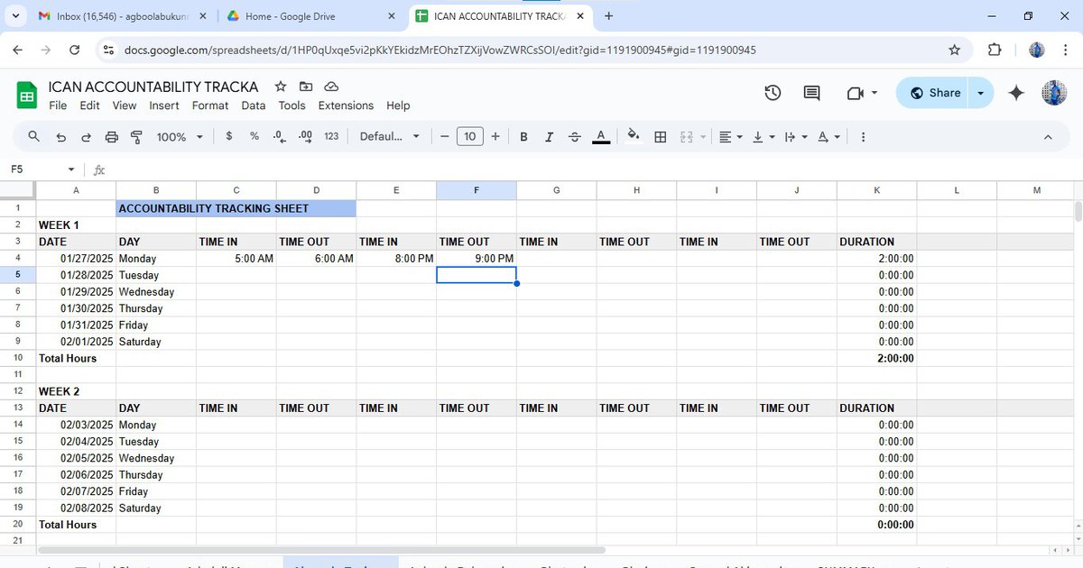 agboola_bukunmi's tweet image. I designed this accountability tracking sheet for some of my people that are serious about writing may diet.
With this sheet, they can how much time that have invested into this.
I will come back to this tweet and share their success story.
#ican
#ProfessionalDevelopment
