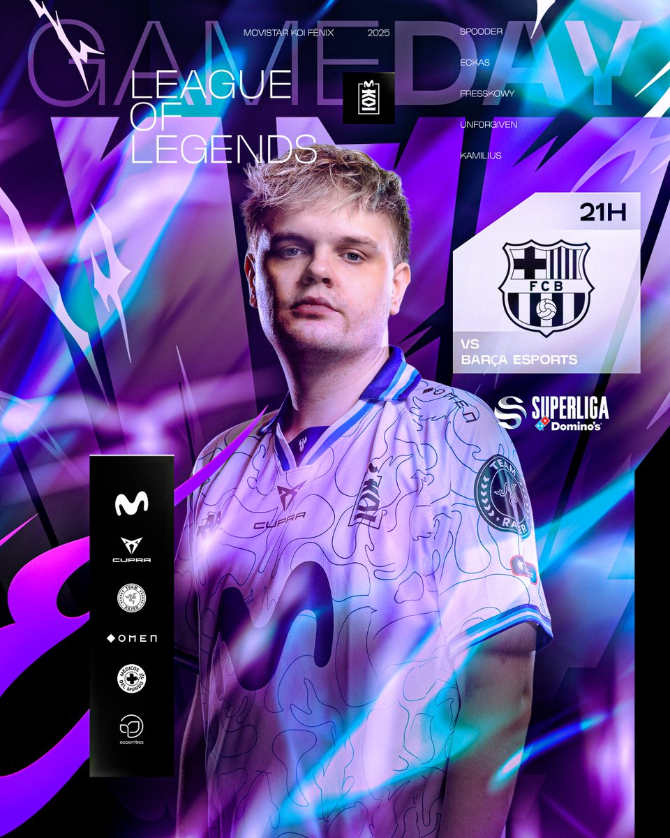 Movistar KOI League of Legends (@movistarkoilol) on Twitter photo HOY ES DÍA DE #SuperligaDominos 📢
Todo el mundo a ver a nuestros chavales esta noche. Apuntad la hora, porque se viene partidazo.
⏰ 21h 🆚 <a href="/FCBeSports/">Barça eSports 🎮</a>
#SomosMovistarKOI HOY ES DÍA DE #SuperligaDominos 📢
Todo el mundo a ver a nuestros chavales esta noche. Apuntad la hora, porque se viene partidazo.
⏰ 21h 🆚 <a href="/FCBeSports/">Barça eSports 🎮</a>
#SomosMovistarKOI