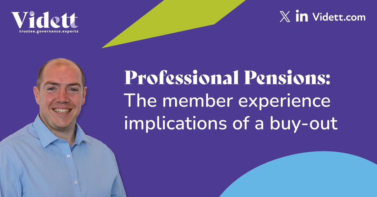 Vidett Limited (@videttltd) on Twitter photo Client director James Duggan joined <a href="/ProfPensions/">ProfessionalPensions</a> to discuss the member experience implications of a buy-out, alongside representatives inc. <a href="/PensionCorp/">Pension Insurance Corporation</a> <a href="/BESTrustees/">BESTrustees</a> <a href="/law_debenture/">Law Debenture</a> <a href="/DalriadaTrustee/">Dalriada Trustees</a> - click below for the full debrief!
vidett.com/vidett-in-the-…
#Vidett #Endgame Client director James Duggan joined <a href="/ProfPensions/">ProfessionalPensions</a> to discuss the member experience implications of a buy-out, alongside representatives inc. <a href="/PensionCorp/">Pension Insurance Corporation</a> <a href="/BESTrustees/">BESTrustees</a> <a href="/law_debenture/">Law Debenture</a> <a href="/DalriadaTrustee/">Dalriada Trustees</a> - click below for the full debrief!
vidett.com/vidett-in-the-…
#Vidett #Endgame
