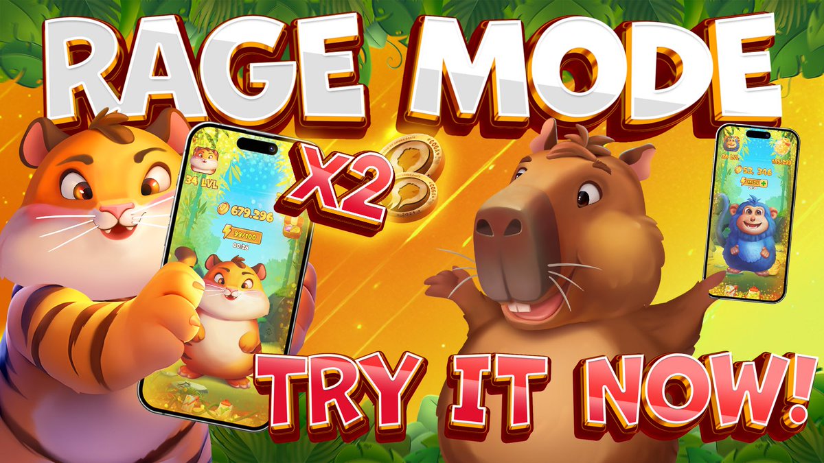 Poomb_Creatures's tweet photo. 🔥 Rage Mode - X2 $COGA tokens & experience!
⚡ 40 taps in 10 seconds – Rage Mode is on!
⏳ Active for 30 seconds – maximize your earnings.
🔄 Cooldown: 3 hours.
👉 How many $COGA tokens & experience did you earn?
#RageMode #TapToWin #RageMode #PoombCreatures #COGAtoken https://t.co/aewz1YJO7Y