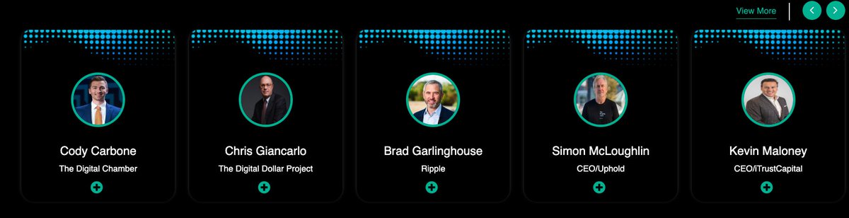 DigPerspectives's tweet image. 🚨Breaking: We are pleased to announce new speakers for XRPLasVegas2025. 

Cody Carbone - President/The Digital Chamber
Honorable Chris Giancarlo - The Digital Dollar Project
Brad Garlinghouse - CEO/Ripple
Simon McLoughlin - CEO/Uphold
Kevin Maloney - CEO/iTrustcapital
So many…