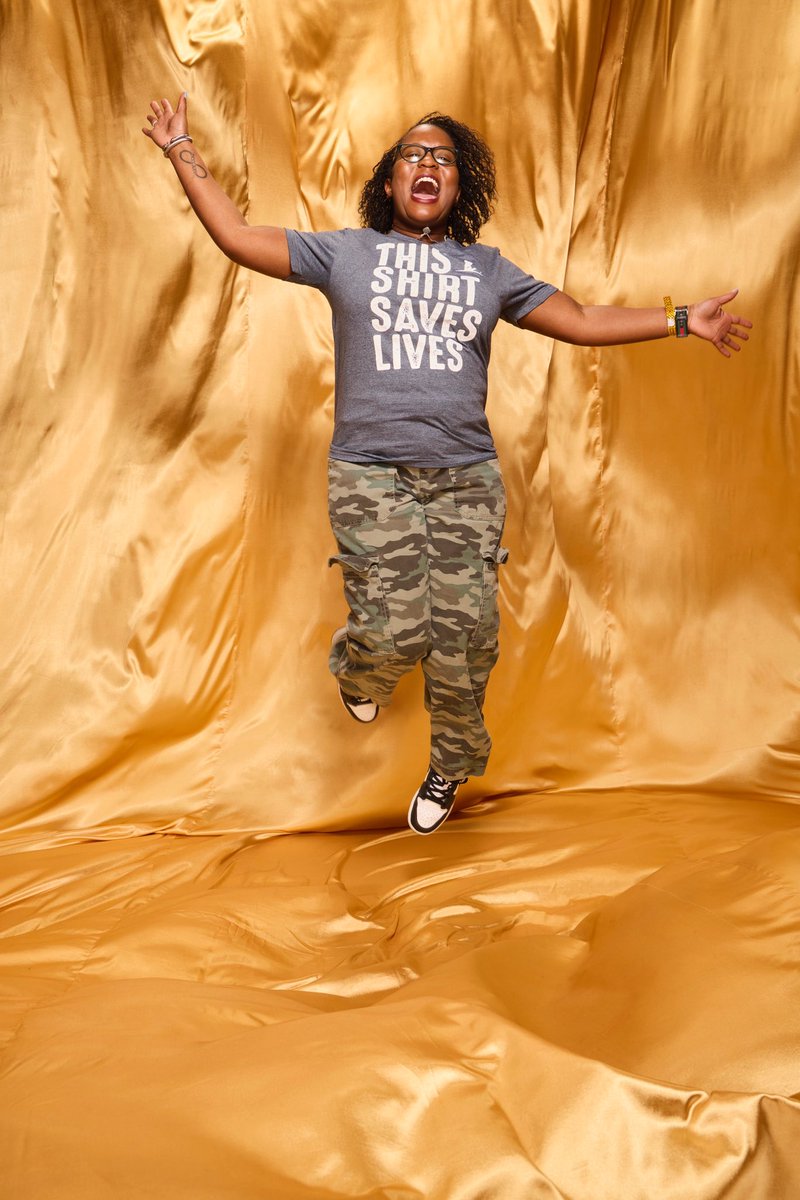 The excitement you see on my face reflects how I feel every day, knowing the work I do helps Find Cures and Save Lives. This shirt is a movement. Every step we take brings us closer to breakthroughs, but there’s still so much more to do. #StJude #ThisShirtSavesLives #MusicGives