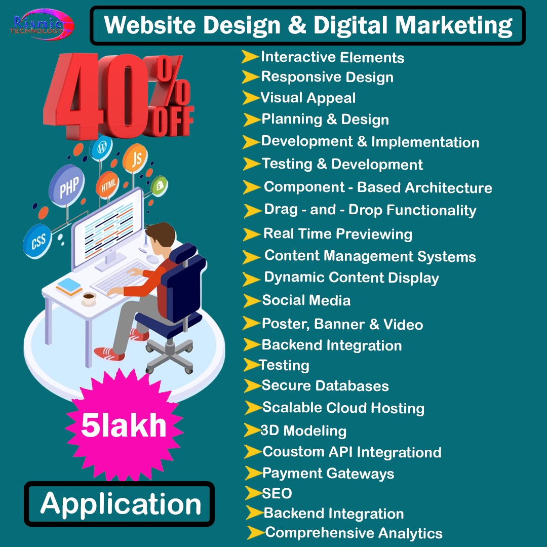 Rismic Technology
#websitedesign #webdevelopment
#Itcompany #socialmediamarketing #specialoffer
#limitedoffer
#hurryup
Visit our website link
👇👇👇👇👇👇👇
rismictechnology.com
Contact 📞📞📞📞 7439717637