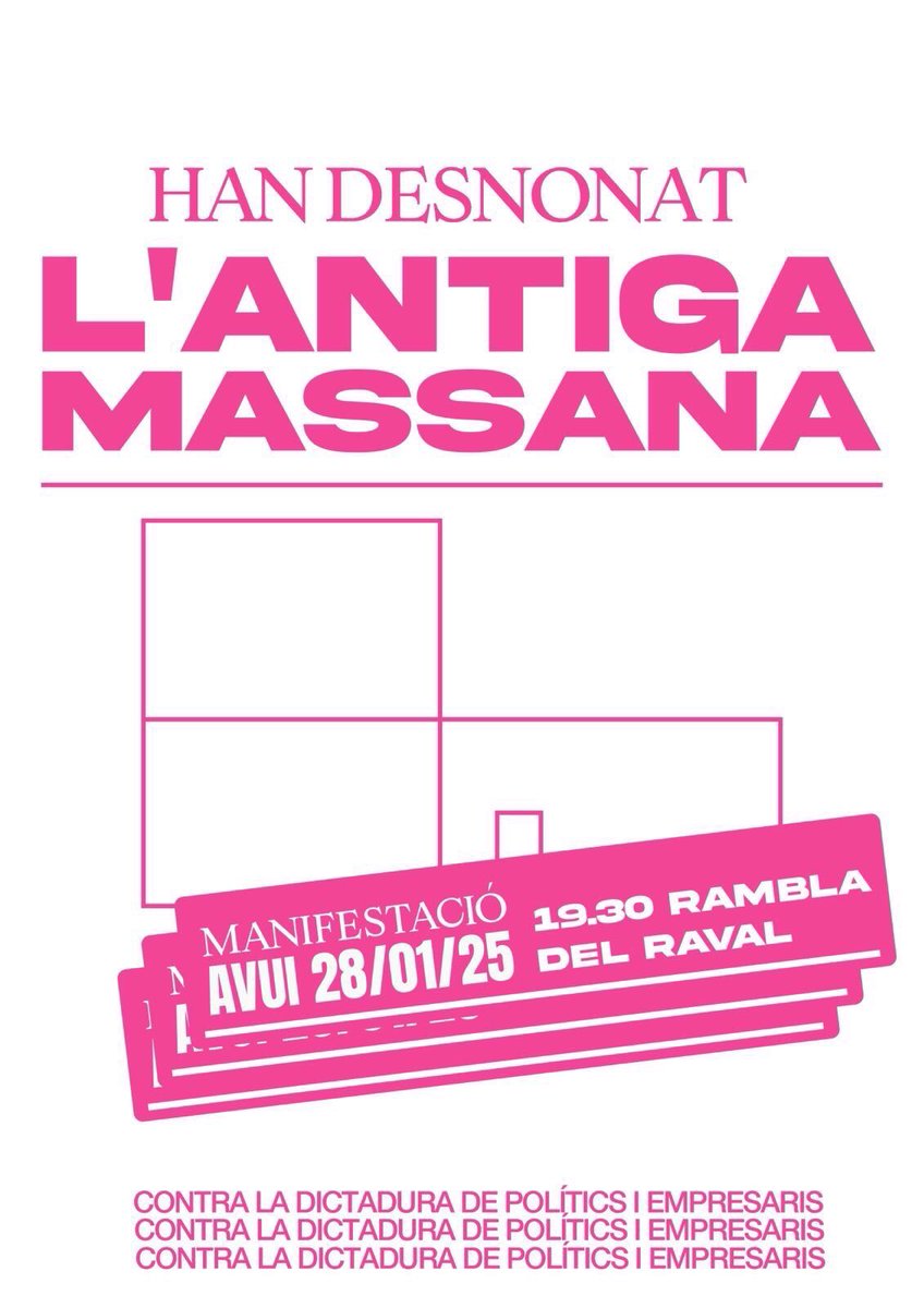 PutasLibRaval's tweet image. 🫱🏾‍🫲🏽UNIDXS EN LA LUCHA POR LA @antigamassana 
🔥RAMBLA DEL RAVAL 19,30H
💪🏾MANIFESTACIÓ URGENT 
#RAVAL existe pk resiste ✊🏽‼️
#NiUnPasEnrere

#AcciónDirecta #PoderPopular @Albert_Batlle_B @jaumecollboni jamás matarán el barrio chino 😠
💥Barrio obrero + #OrgulloPuta 
UNIDXS/RESISTEN