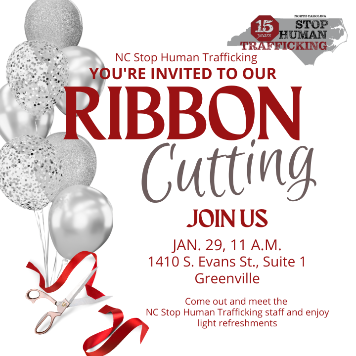ncstopHT's tweet image. Come celebrate our 15th anniversary and a ribbon cutting of our new office this month!

#endhumantrafficking #HTAM20205 #freedomfirst #endtrafficking