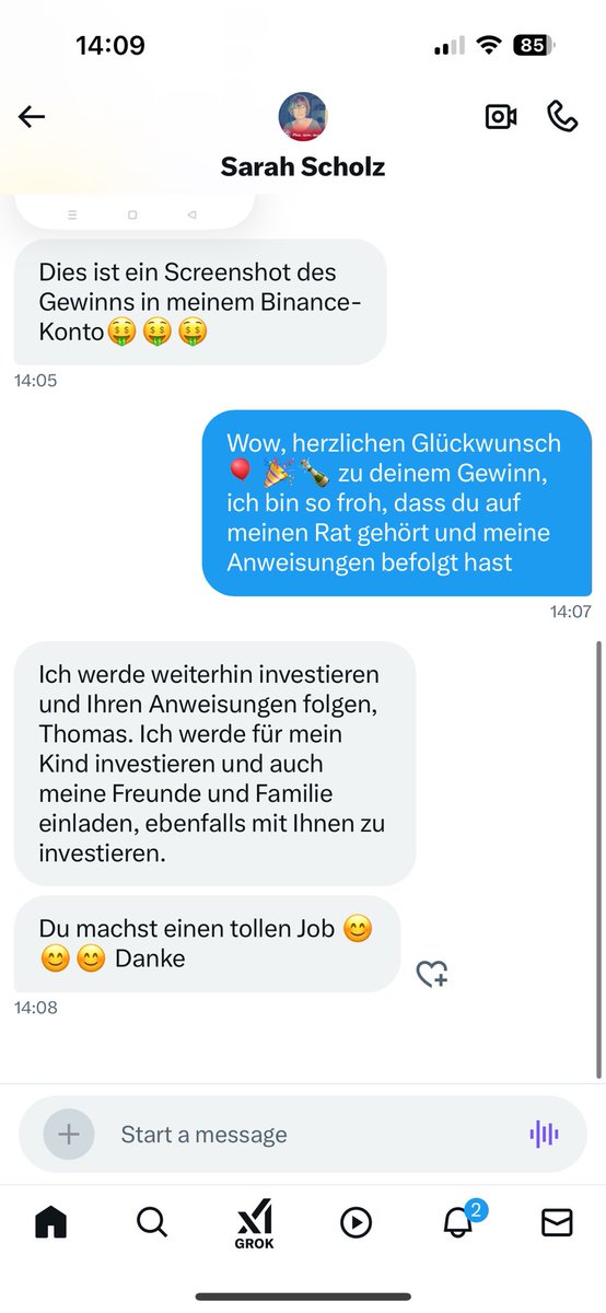 thomaslschubert's tweet image. Herzlichen Glückwunsch an meine Kundin @sarahscholzz. Sie hat ihr Portfolio erfolgreich vergrößert und ihren Gewinn erzielt, nachdem sie meine Anweisungen und Handelsrichtlinien befolgt hat. Wenn Sie noch nicht investiert haben, worauf warten Sie noch? Folgen Sie mir und senden…