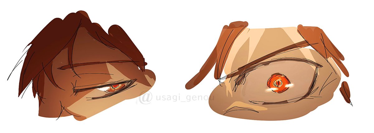 はいぱー27くんの目つきが好きだ、の楽描き