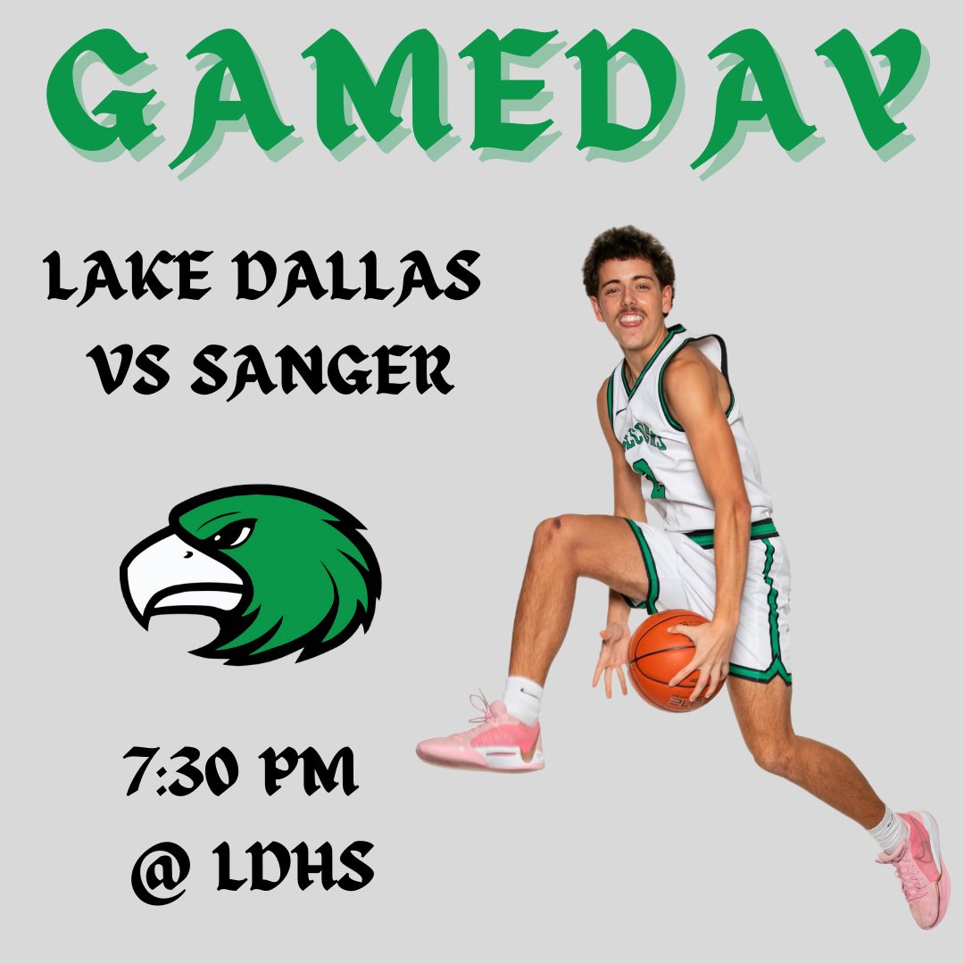 IT’S GAMEDAY! Falcons fans your boys are back home! Come out and be loud as they continue to fight in district play against Sanger. LDHS 7:30pm, see you there!