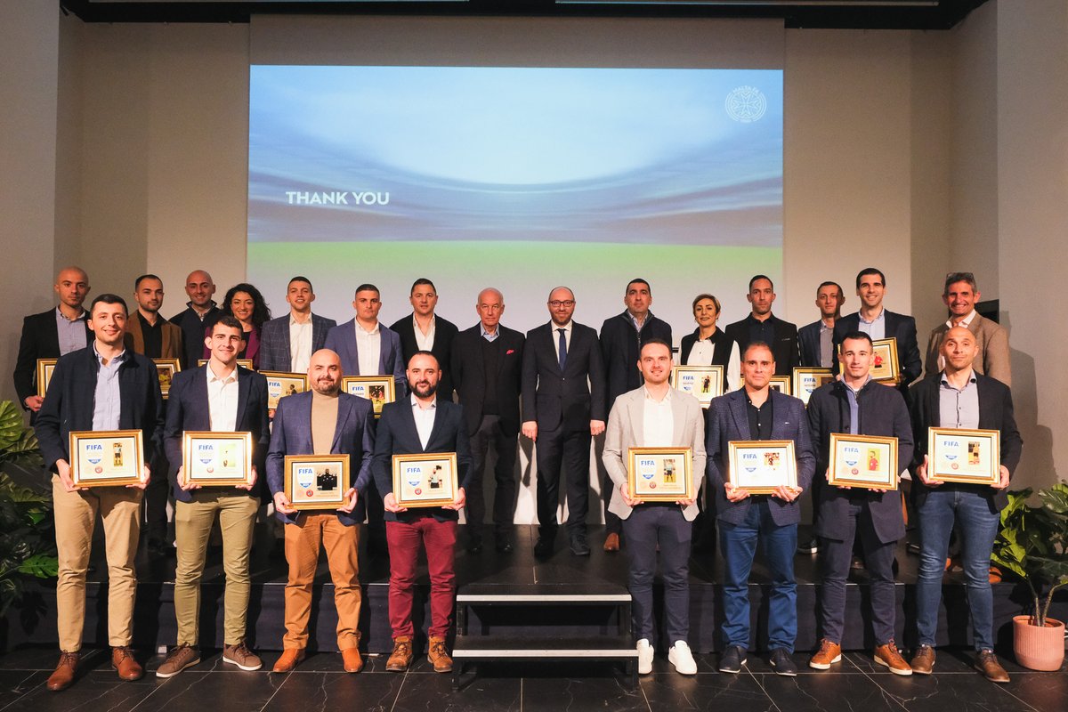 Maltese match officials are making waves on the international stage 🌍 2025 will see an increase in FIFA badges awarded to our talented referees! 🙌

Find out more  - mfa.com.mt/news/general/i…

#MaltaFA