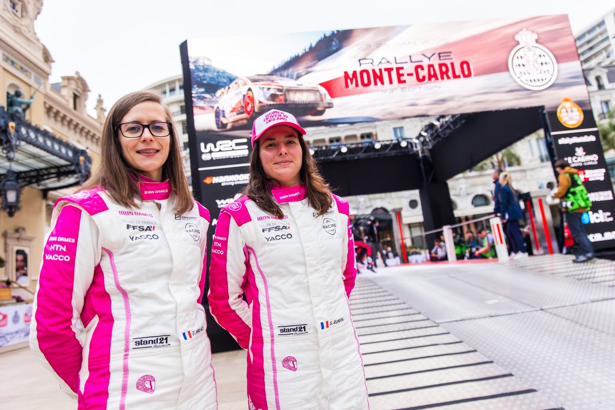 Female drivers in the spotlight at Rallye Monte-Carlo!
The Iron Dames rally pairing of Sarah Rumeau and Julie Amblard began their maiden WRC2 campaign in the top ten points finish on the legendary Rallye Monte Carlo. Rachele Somachini, navigated by Nicola Arena, finished 18th 👏