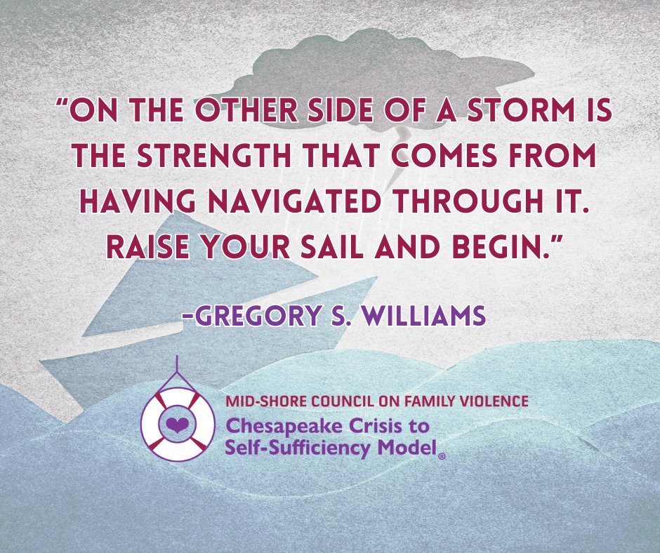 mscfv's tweet photo. We are here to help you navigate through the storm. ⛵⛈️  Call our hotline 24 hours a day at 1-800-927-4673 or visit https://t.co/APGAn1W2Lk to learn more about our Chesapeake Crisis to Self-Sufficiency Model. https://t.co/7eMpA9d2xo