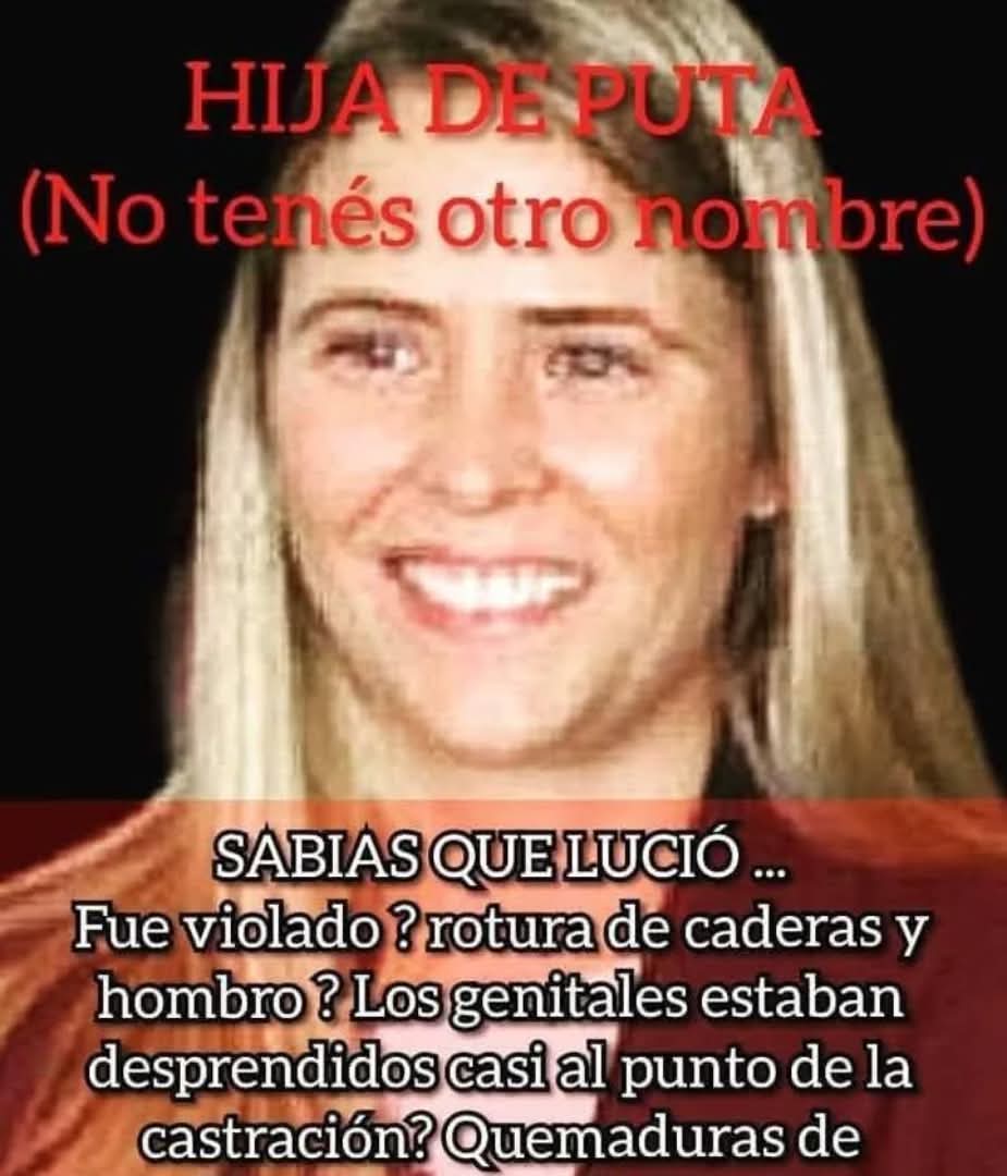 mckennite's tweet photo. RT HASTA QUE LA ECHEN
ESTA DELINCUENTE,
JUEZA ANA CLARA PEREZ BALLESTER
TIENE QUE SER DESTITUIDA

"LO ENTREGO VIOLADO,ROTURA DE CADERA Y HOMBRO...LO ENTREGO A UNA MUERTE SEGURA Y FEROZ... LUCIO DUPUY VIVE EN EL RECUERDO DE MALOS JUECES..." https://t.co/rdW6ZVmgnZ