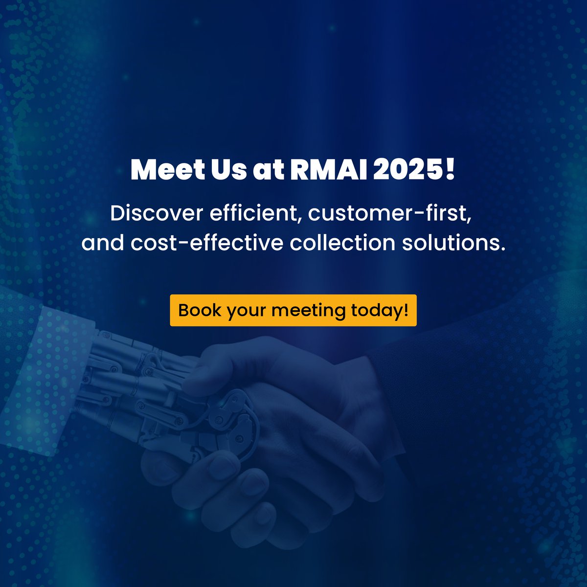 Alldigi Tech and <a href="/vodexsocial/">Vodex</a> are coming to <a href="/RMA_Intl/">Receivables Management Association International</a>  Annual Conference 2025 with our Man + Machine Model, blending human expertise with AI to make your debt collections faster and more efficient.  

Link - calendly.com/virat-j-alldig…

#RMAI2025 #DebtRecovery #AlldigiTechxVodex