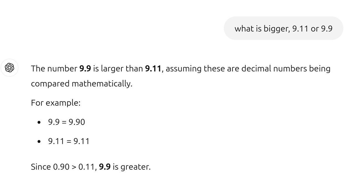 dimalashkov's tweet photo. Got the correct answer initially, but didn't take much for it to flip back to the incorrect one, crazy https://t.co/CWZAmSO9Wp